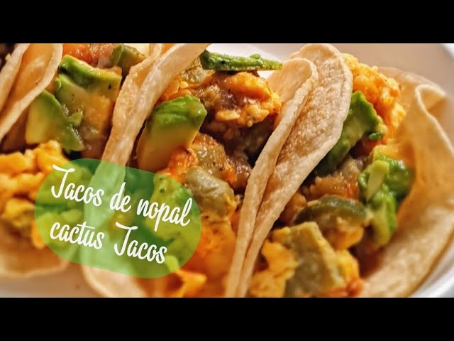 Easy CACTUS TACOS, tacos de Nopales