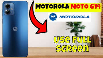 Motorola Moto G14 Use Full Screen || How to use full screen || Full screen settings