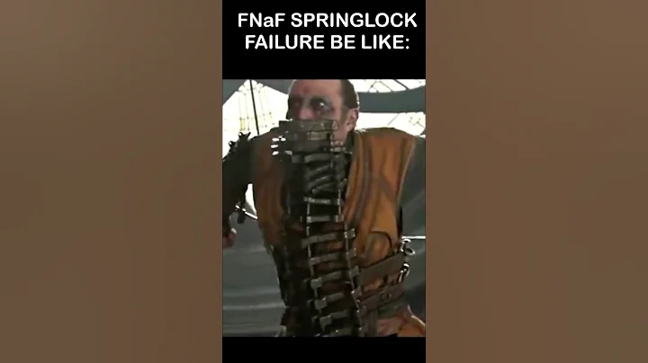 FNaF Springlock Failure IN REAL LIFE! | FNaF 2 Movie MEME