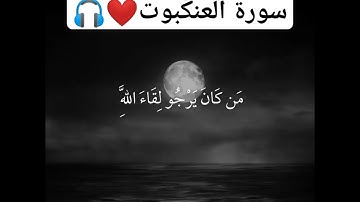 سورة العنكبوت القارئ عبدالرحمن مسعد