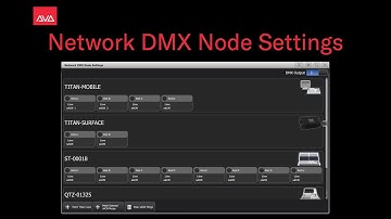 Network DMX Node Settings