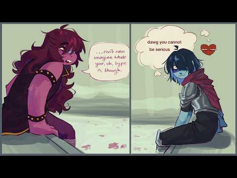 Kris Has a Crush on SUSIE?!! (Funny and Adorable DELTARUNE Comic Dub Compilation 4)