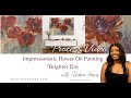 Paint textured Dahlias - Oil Painting DEMO