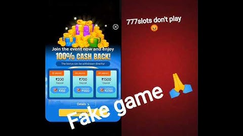 777slots Fake game don
