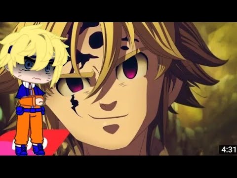 Time 7 react (Rap do Meliodas (Nanatsu no Taizai) - EU SOU O CAPITÃO _ NERD HITS)GACHA