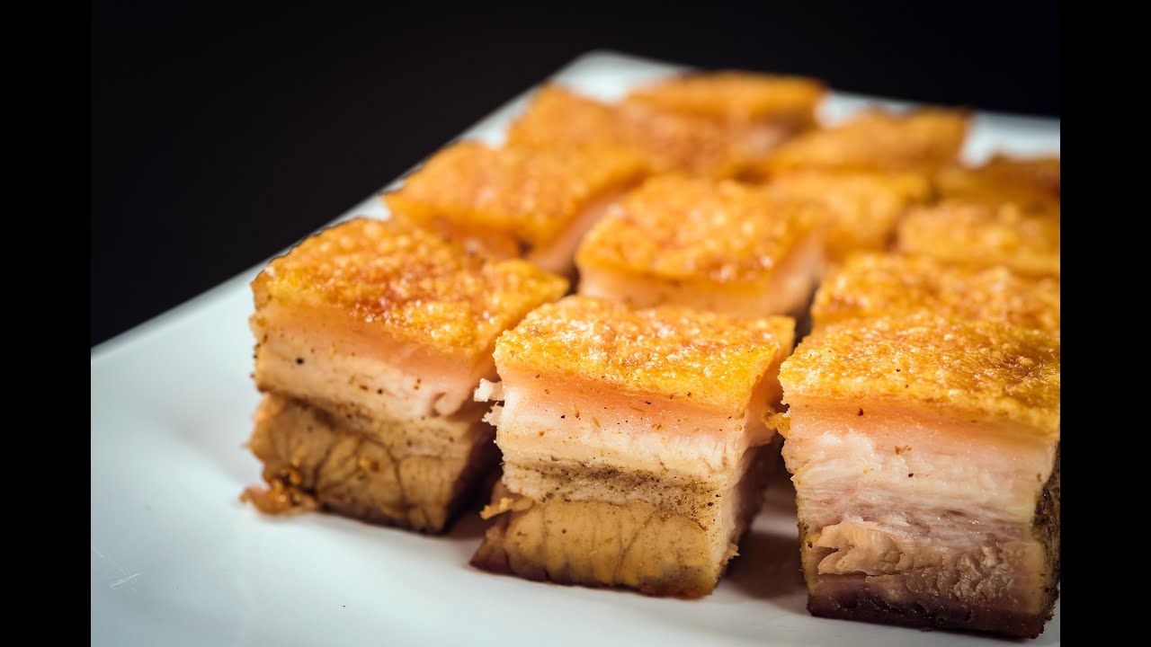 🥢Хрустящая свиная грудинка по-китайски【китайская еда рецепты】