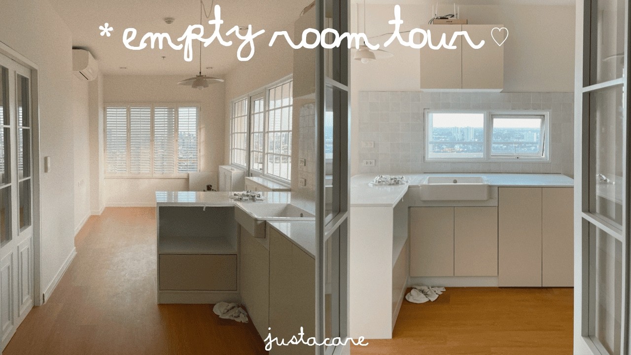 empty room tour 🏡💗🛼⌇moving into my dream apartment!, new chapter begins, ห้องใหม่ในฝันที่เป็นจริง!