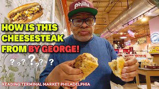 Trying a cheesesteak from By George at Philadelphia s Reading Terminal Market How is it