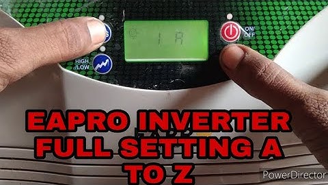 Eapro inveter ! EAPRO INVETER  SETTIG ! Sl1 sl2 sl3