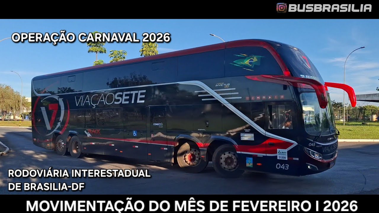 OPERACAO CARNAVAL 2026 I MOVIMENTAÇÃO NA RODOVIÁRIA INTERESTADUAL DE BRASILIA-DF I  13 FEVEREIRO 
