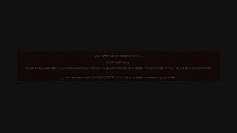 GANDCRAB V5.0 Ransomware   How to Remove (+Restore Files)