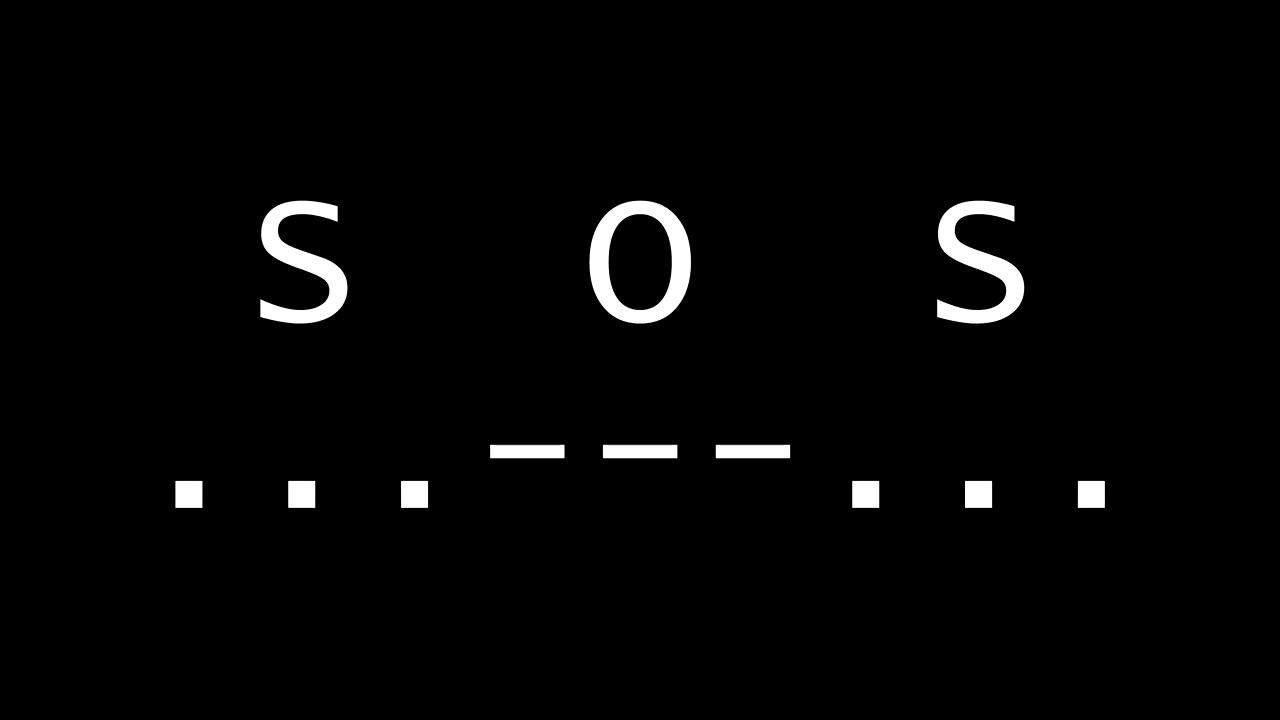 SOS Morse Code Emergency Distress Signal - YouTube