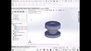 Solidworks Simulation Demo 02 130 Drop Test of a Assembly