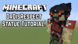 Minecraft Statue Tutorial DrDisRespect (Twitch Streamer) Simple & Indepth How-To