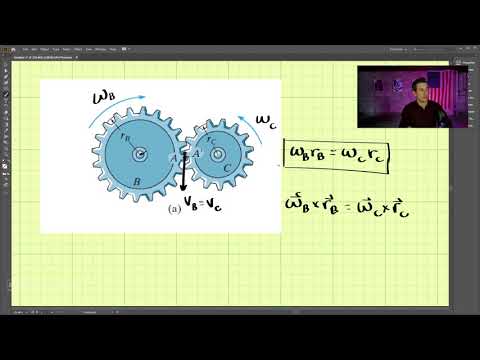 Dynamics - Chapter 16 (4 of 6): Rotating Bodies in Contact (Gears & Pulleys)