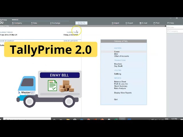 New TallyPrime 2.0 | Demo & Features (E-way bill, HSN, GSTR1)