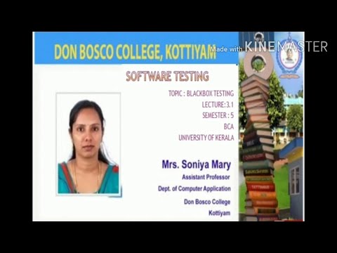 LECTURE 3.1; SOFTWARE TESTING; MODULE 3: BLACK BOX TESTING; BCA  SEMESTER 5