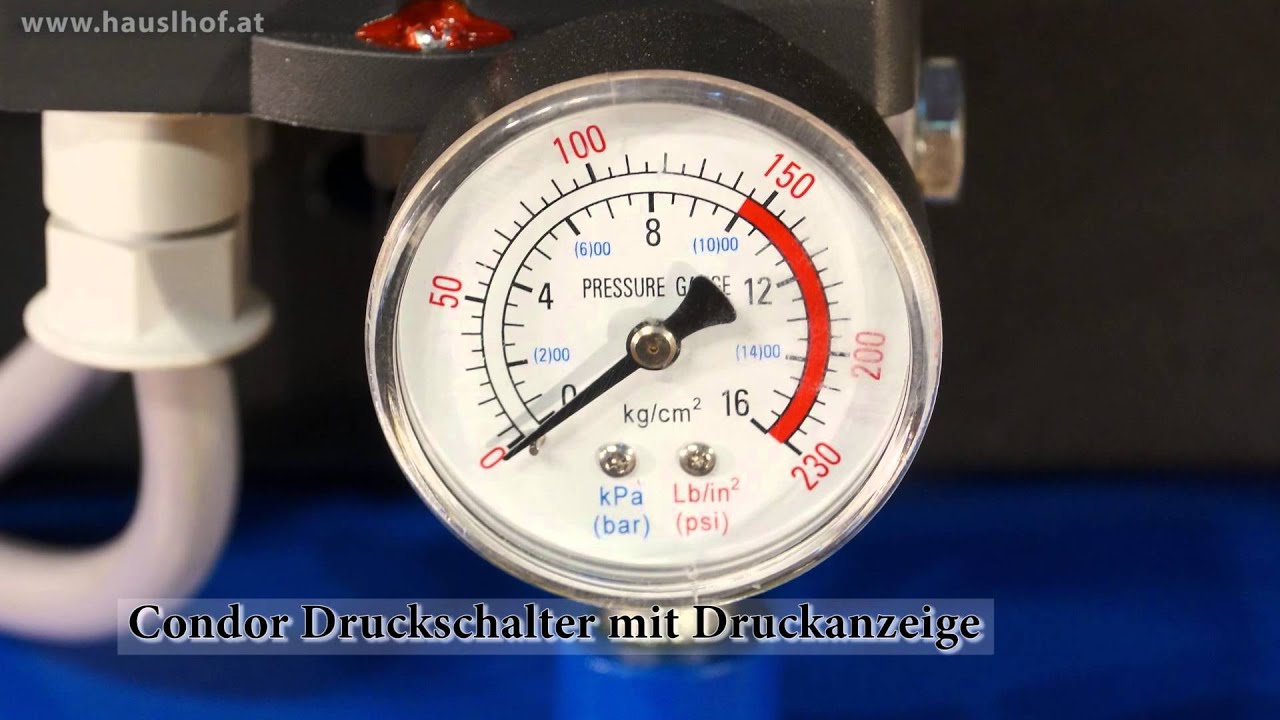 Werkstatt Kompressor Hauslhof KO880-270-5.5 für Druckluft Geräte, Maschinen und Lackieranlagen