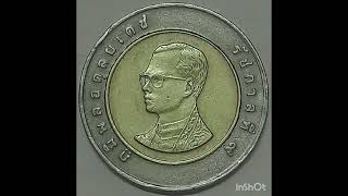 Thailand 🇹🇭 Coin's The King RAMA IX 10-Baht his head is small.
