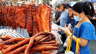 Happy Khmer New Year 2024! Delicious Grilled Duck, Pork Ribs & Intestine - Cambodian Street Food
