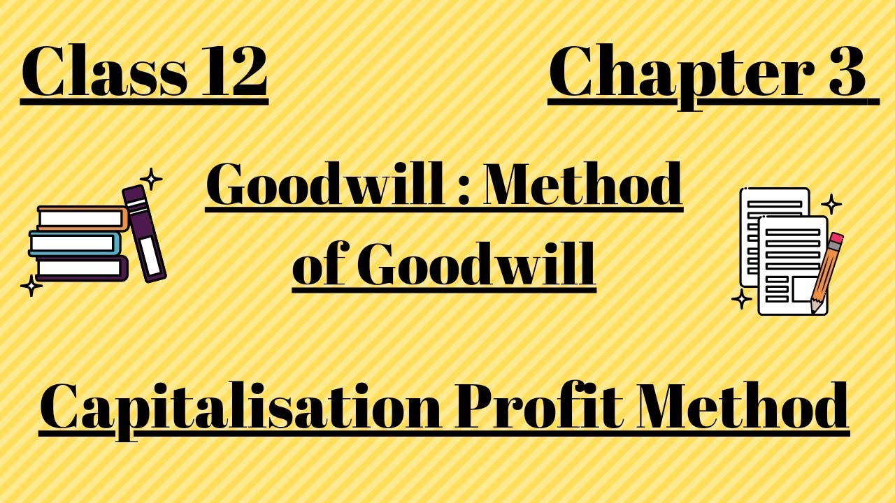 Goodwill Capitalisation Method #Chapter3 #Goodwill #Capitalisation Method #CLASS12 #ACCOUNT #CBSE # ...