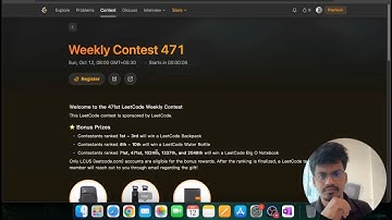 Leetcode Weekly contest 471 Screencast