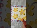 Beautiful Yellow Flowers Painting 🖼🎨 #shorts #youtubeshorts #youtube #diy #crafts #short