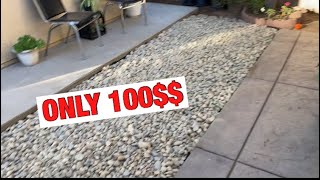 How to fix Ugly lawn for under 100$ ~Easy DIY landscaping Makeover