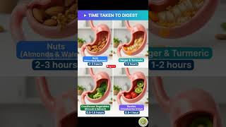 Time taken by different foods to digest| health tips| #health #nutrition #wellness #superfoods