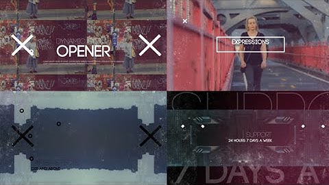 Dynamic Glitch Opener (AfteR Effects template)