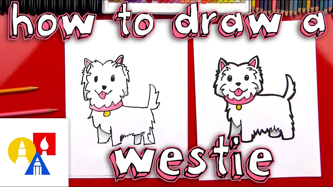 How To Draw A Cartoon Westie Youtube