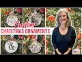 CHRISTMAS ORNAMENTS / PERSONALIZED PHOTOS & GRAPHICS / AIR DRY CLAY DIY