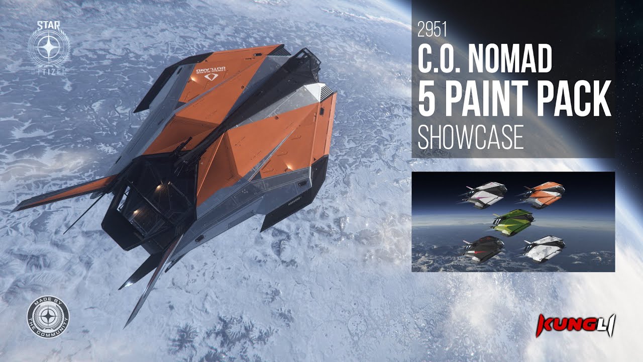 C.O. Nomad 5 Paint Pack Showcase | Star Citizen - YouTube