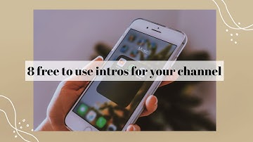 8 minimalistic intros for your YouTube channel // free to use //