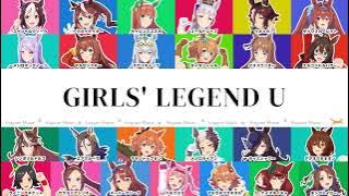 【ウマ娘】GIRLS' LEGEND U (Game Size)【暫定版】 (パート分け/Color Coded/Lyrics)【ゲーム版ウマ娘メインテーマ】