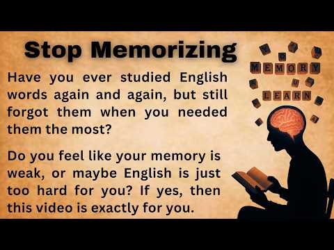 Stop Memorizing Words! Learn English Faster with This Simple Method
