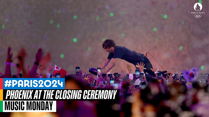 Phoenix at the #Paris2024 Closing Ceremony 🎤 | Music Monday