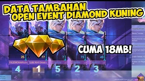 DATA TAMBAHAN OPEN EVENT DIAMOND KUNING