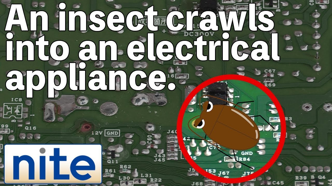 【niteps】Air conditioner 5.A short circuit caused by an insect