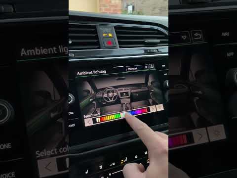 Changing ambient lighting on a VW Tiguan