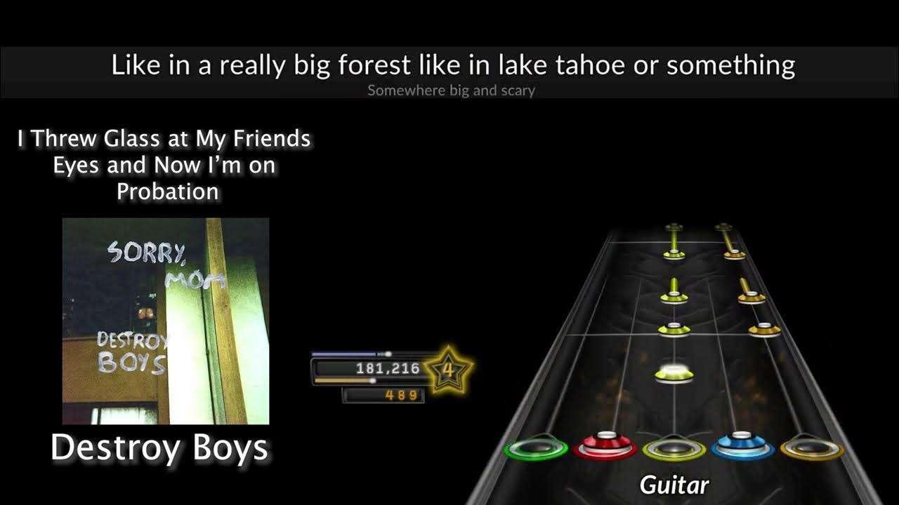 I Threw Glass at My Friends Eyes and Now I'm on Probation Destroy Boy