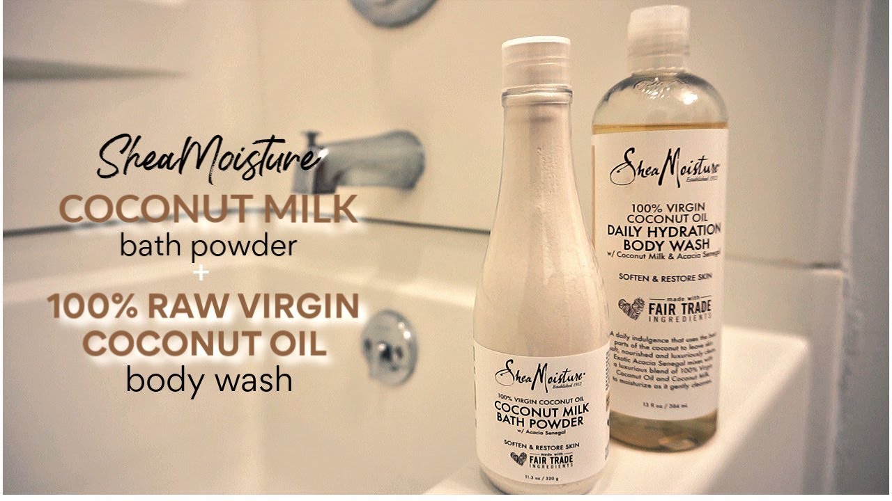 Coconut Milk Bath for Kids Tutorial SheaMoisture 100 RAW VIRGIN