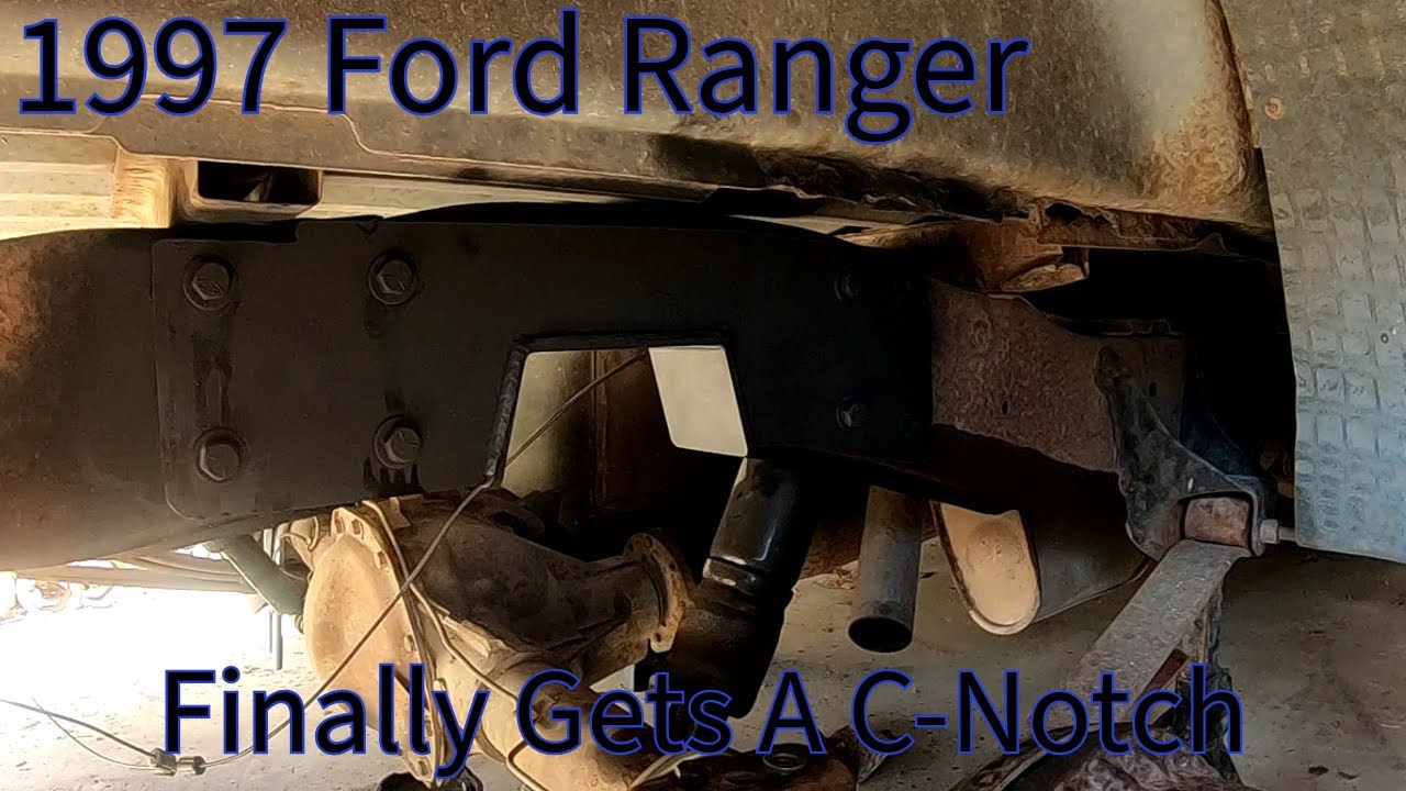 Finally Installing a C-notch on my lowered 97 ranger - YouTube