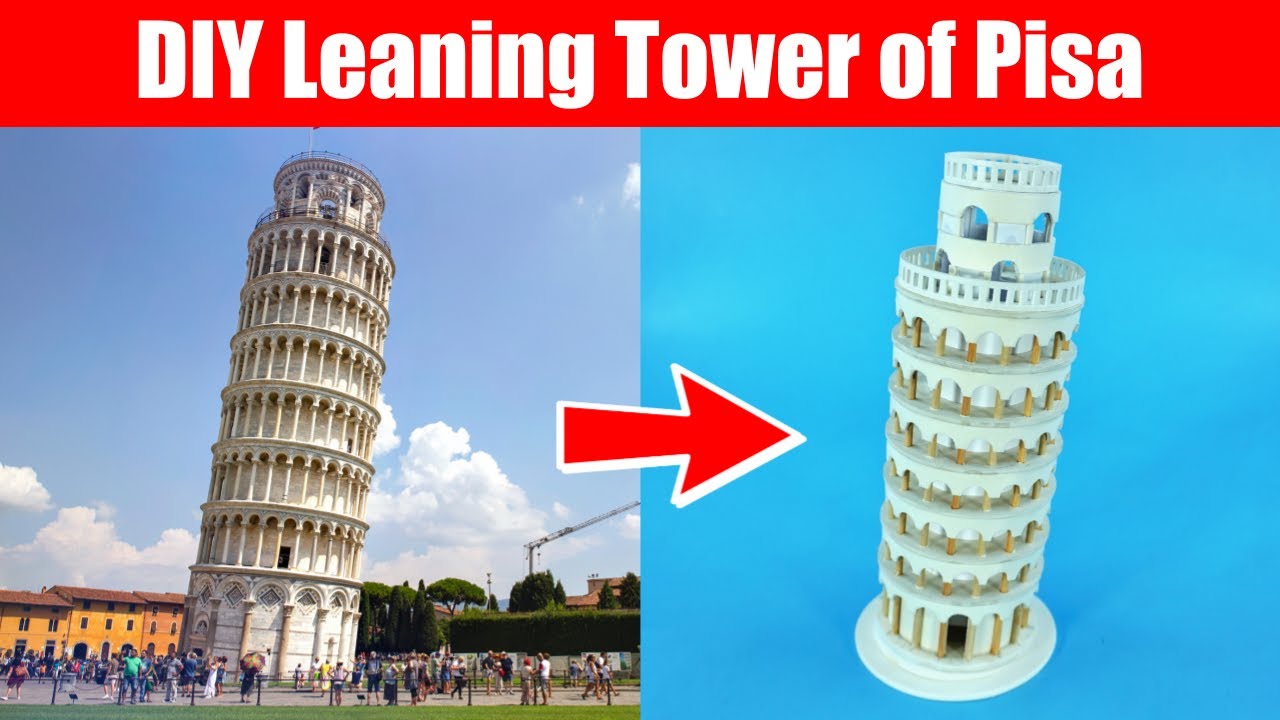DIY Leaning Tower of Pisa | How to Make Pisa Tower at Home
