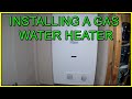 Gas Water Heater Installation.  Diy Van Conversion 🚐  TTulpe Water Heater LPG Gas✔️