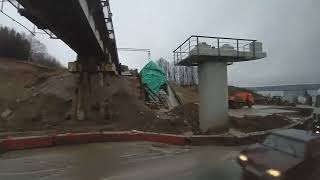 Строительство второй очереди моста через Чусовую. Ноябрь 2022