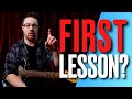 Your FIRST guitar lesson! What should you learn on guitar first?