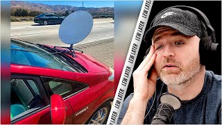 Driver Caught With Starlink Dish Mounted On Car Hood...