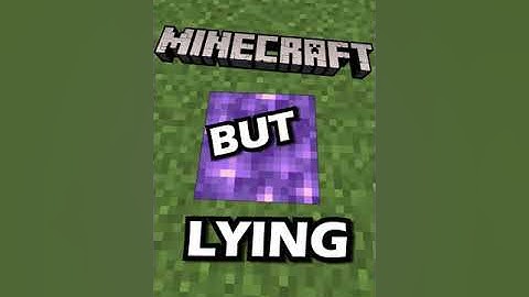 minecraft but I HAVE to LIE 😱 #shorts