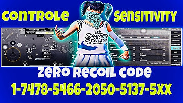 BGMI 3.7 UPDATE SENSITIVITY CODE | BGMI BEST SENSITIVITY SETTINGS | BGMI ZERO RECOIL SENSITIVITY